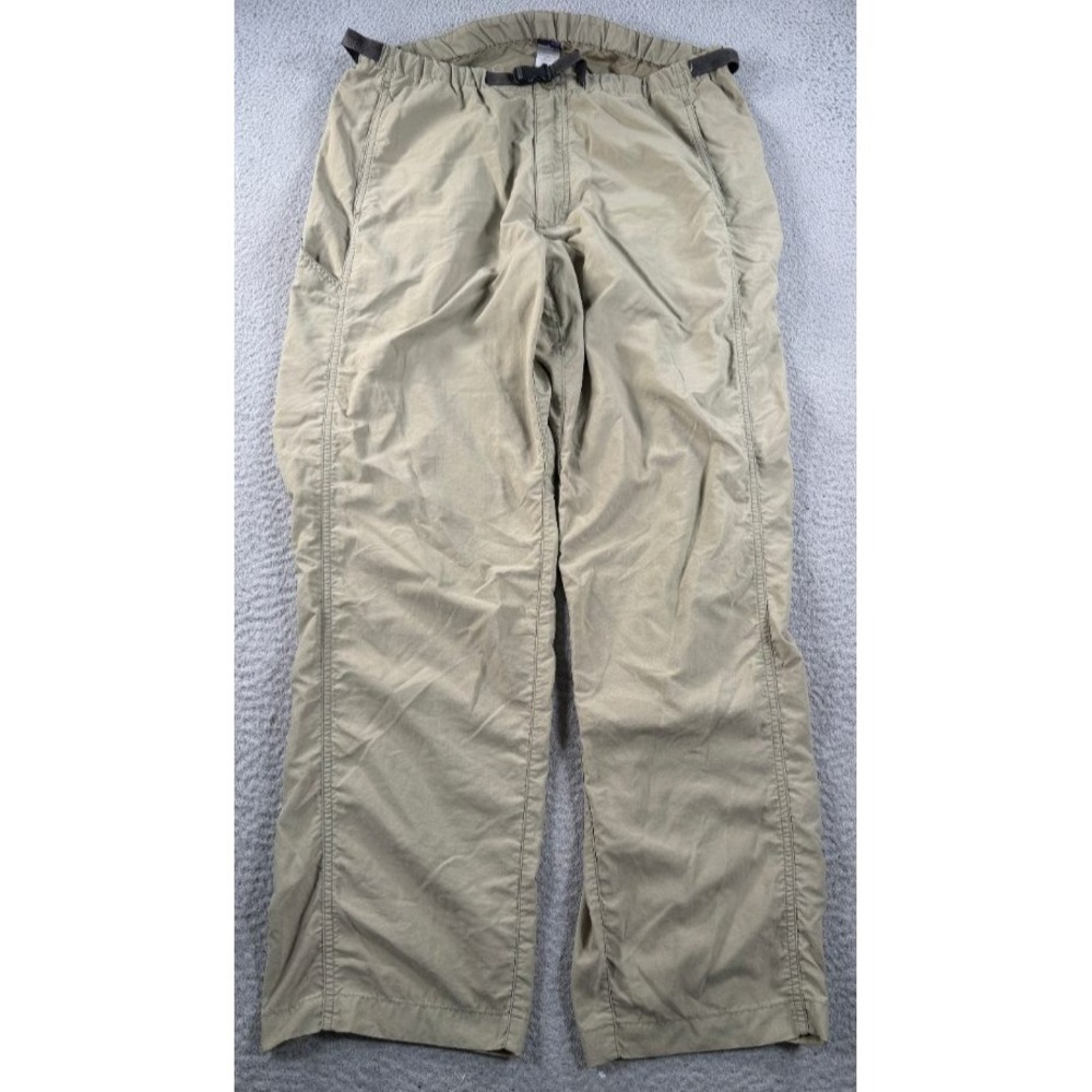 VTG Patagonia Pants Mens Large Beige Gi II Belted Trail Hiking Y2K Gorpcore